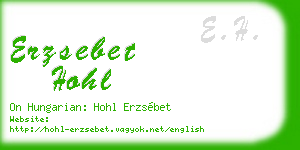 erzsebet hohl business card